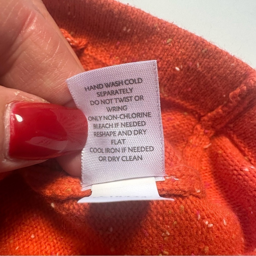 J.Jill Speckle Cardigan XS Women Orange
Angora Rabbit Hair Cotton Blend - Picture 4 of 8